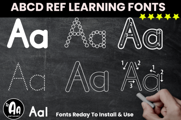 Abc Tracing Alphabets Font Review for Education Branding