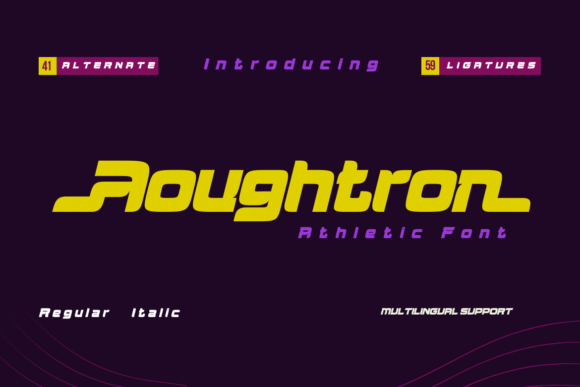 Aougtron Font: Dynamic Display Typography for Web Design