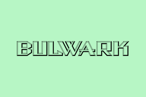Bulwark Font: A 3D Display Typeface for Makers