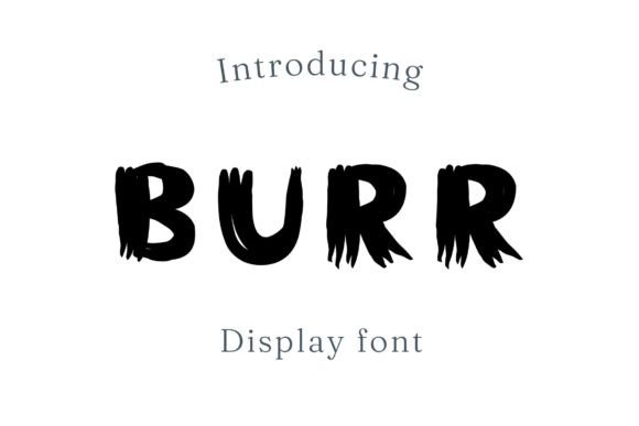 Burr Font: Bold Display Typography for Makers