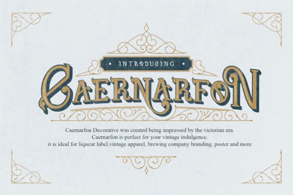 Caernarfon Font: Layered Vintage Typography for Editorial Design