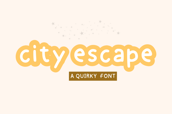 City Escape Font: A Display Typeface for Campaigns