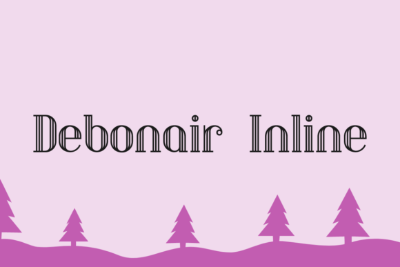 Debonair Inline Font: Modern Branding for Small Business