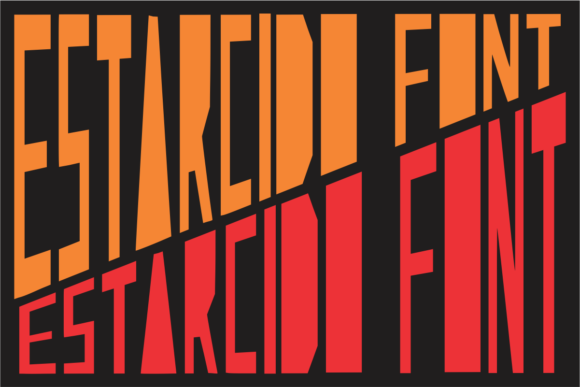 Estarcido Font: Bold Geometry for Editorial Design