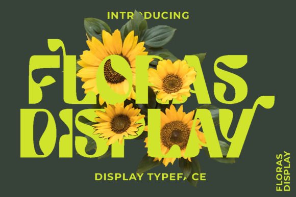Floras Display Font: Groovy Type for Handmade Products