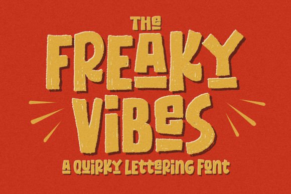 Freaky Vibes Font: A Display Typeface for Bold Campaigns