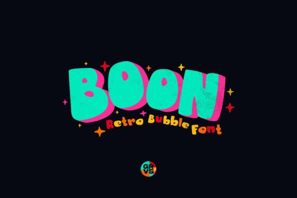 Grvs Boon Retro Bubble Display Font for Engaging Campaigns