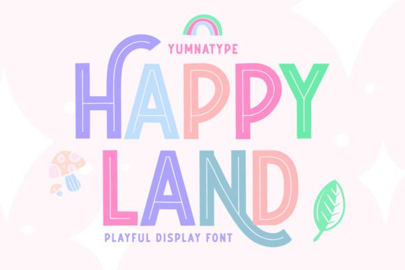 Happy Land Font Review for Web Design Layouts