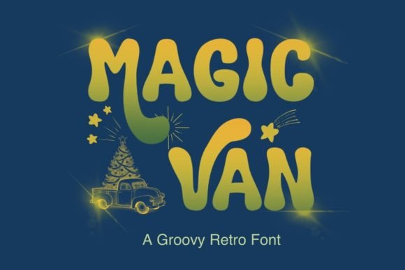 Magic Van Font: Retro Charm for Handmade Labels