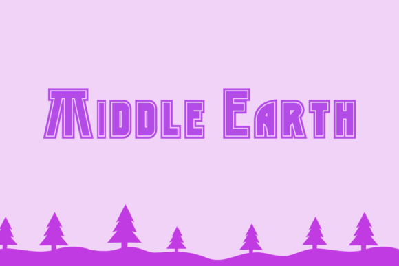Middle Earth Font: Bold Outlines for Digital Campaigns