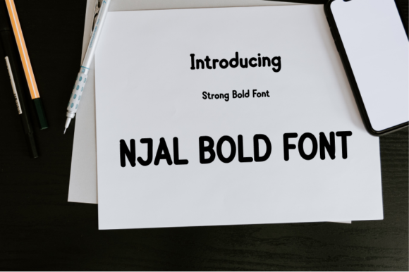 Njal Bold Font Review for Web Design