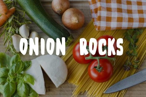 Onion Rocks Font: A Playful Display Typeface for Editorial Design