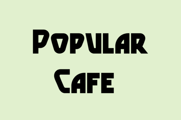 Popular Cafe Font Review: A Charming Display Typeface for Branding