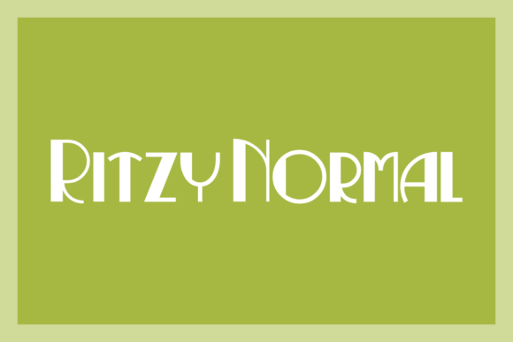 Ritzy Normal Font: A Playful Display Typeface for Campaigns