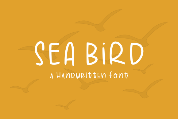 Sea Bird Font: Handwritten Charm for Makers