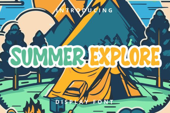 Summer Explore Font: A Display Typeface for Campaigns