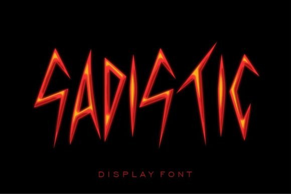 Tf Sadistic Font: Bold Display Type for Makers