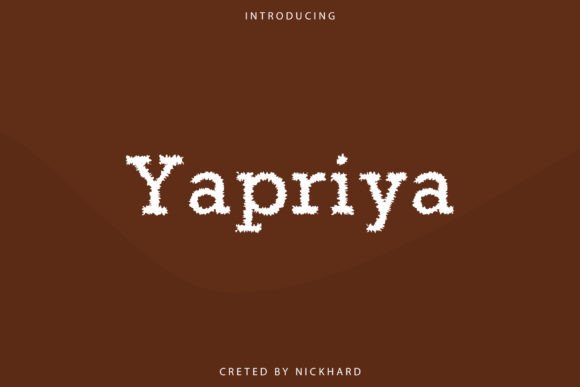 Yapriya Font: A Display Typeface for Modern Branding